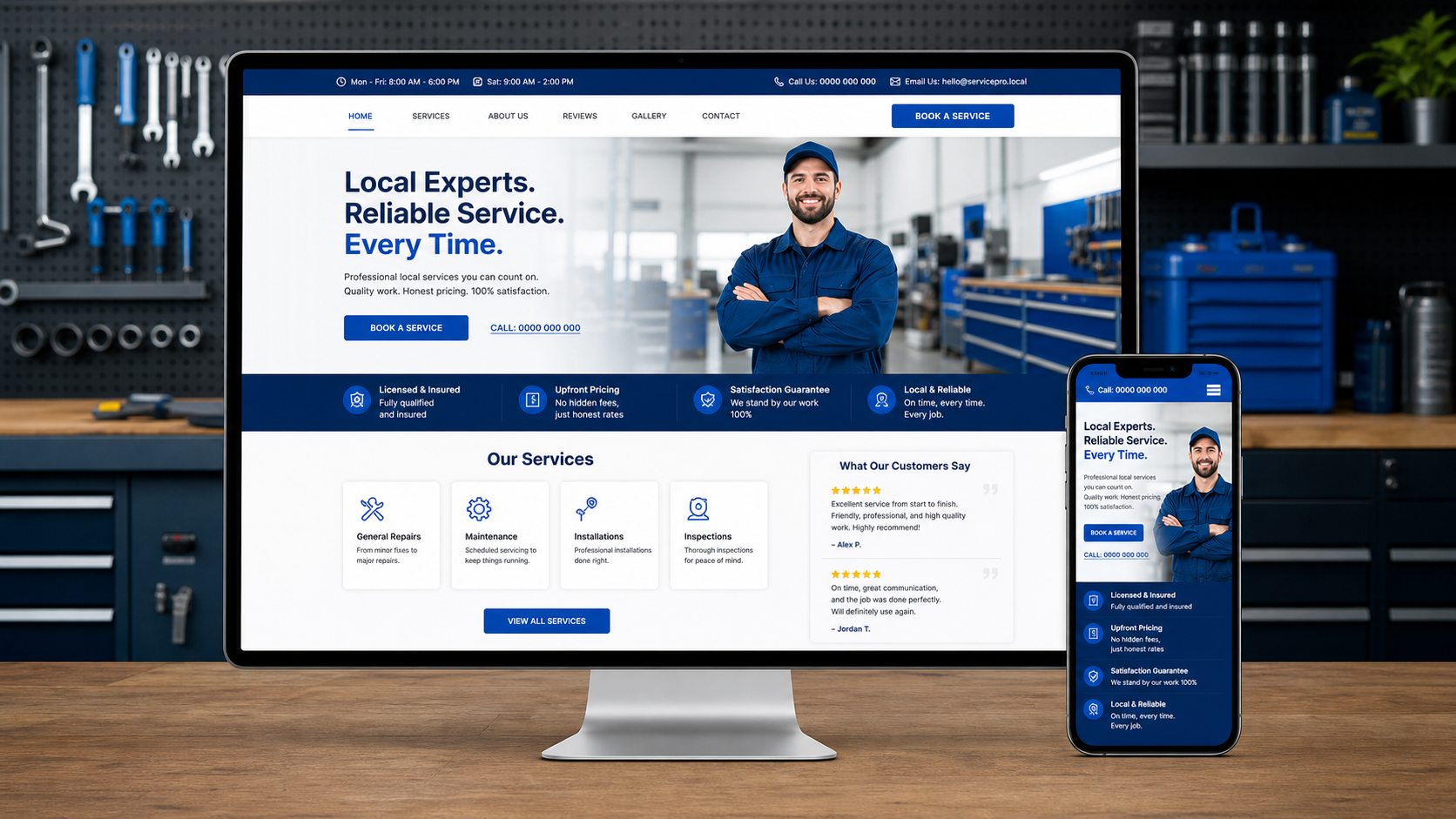 Business Website preview