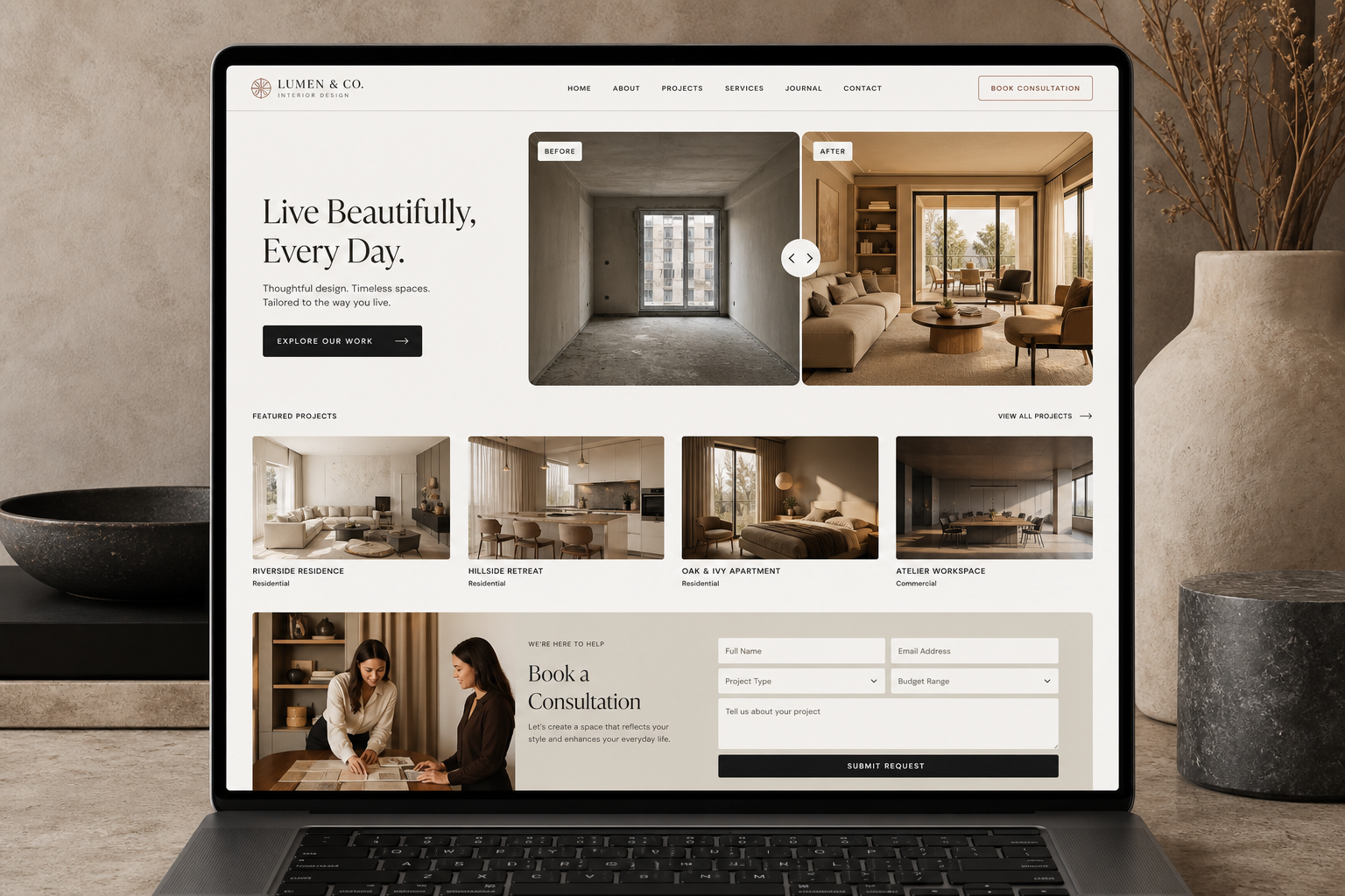 Construction & Interior Design supporting business experience