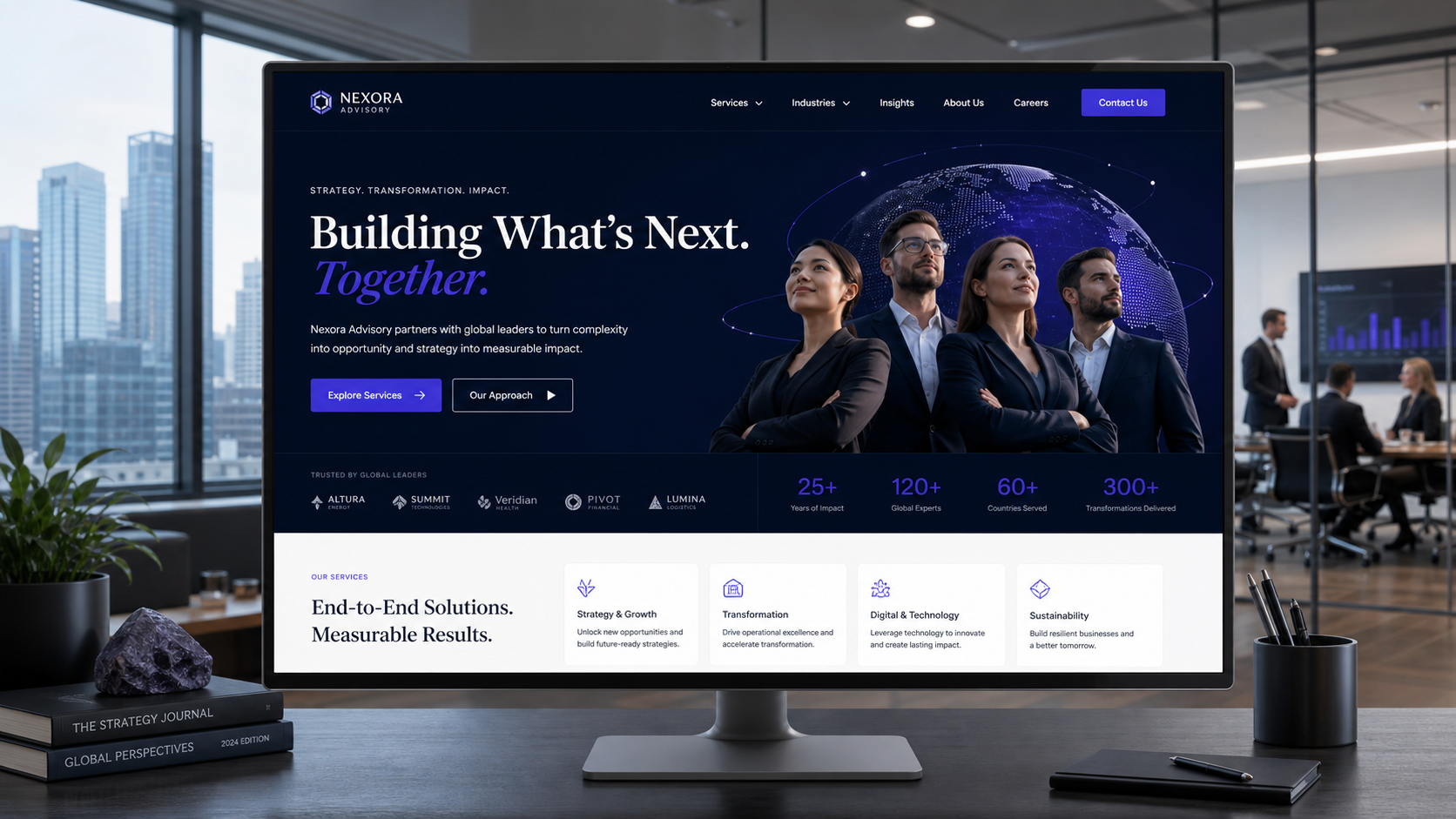 Premium corporate consulting website