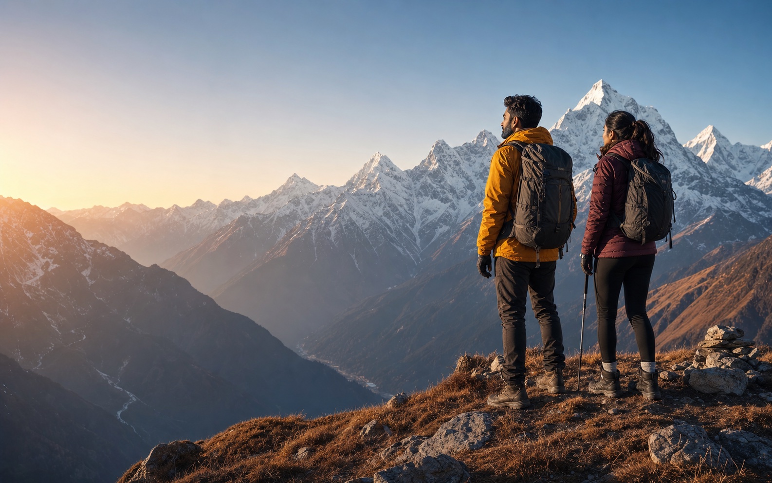 Dramatic Himalayan valley for an adventure journey