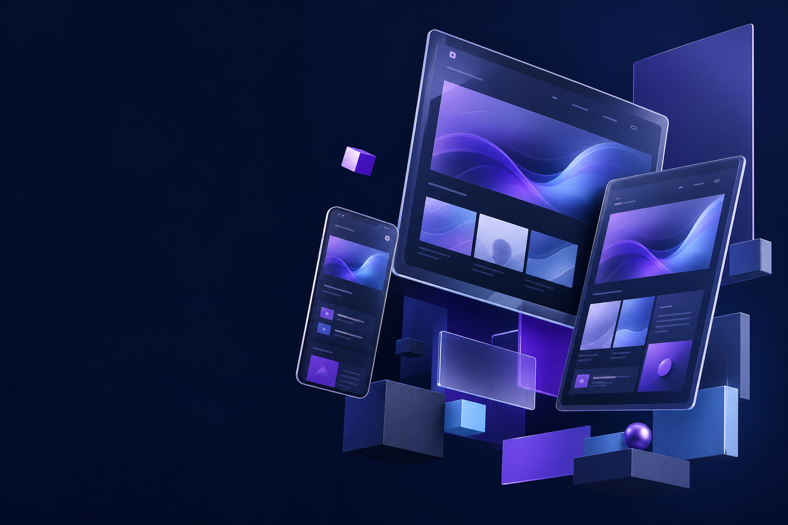 3D responsive website design showcase by Yuvi Creates